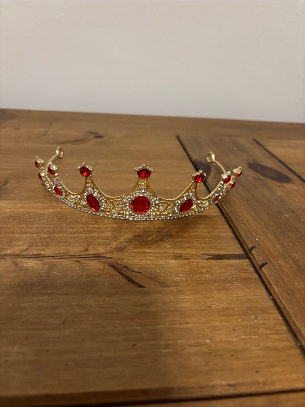 Red and gold tiara